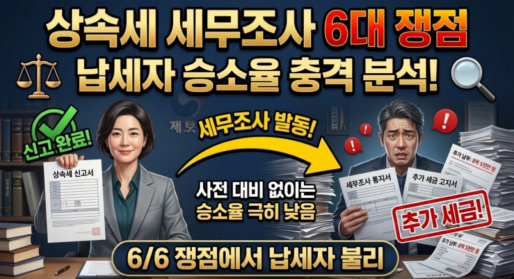 상속세 세무조사 6대 다툼 쟁점 분석