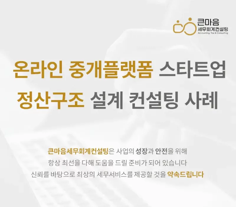 온라인-중개플랫폼-스타트업-정산구조-설계-컨설팅-사례_표지